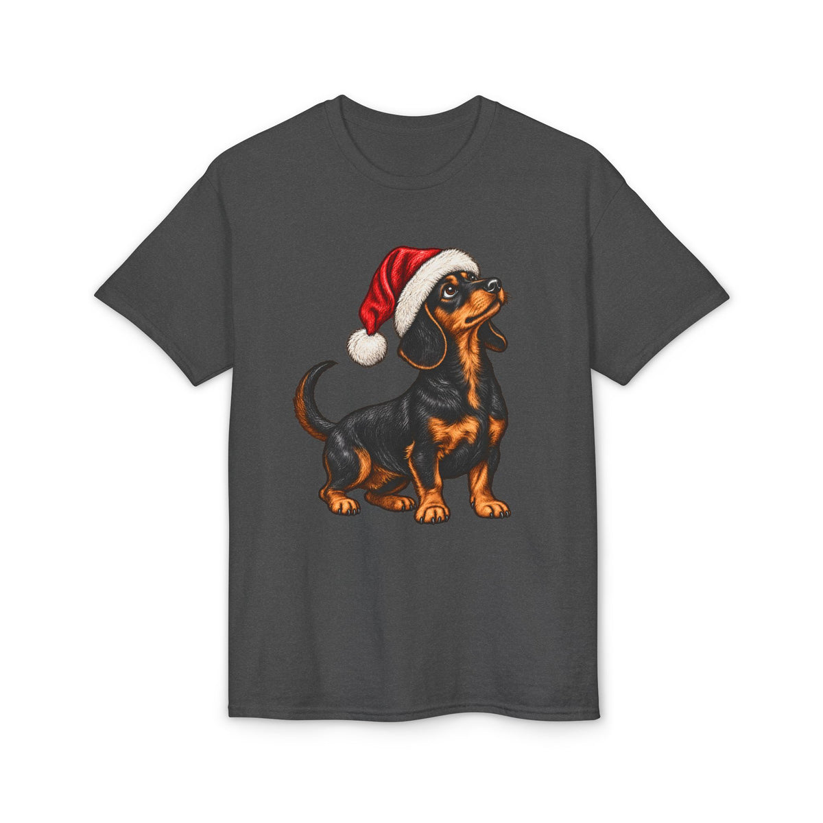 Short Hair With Santa Hat T-Shirt