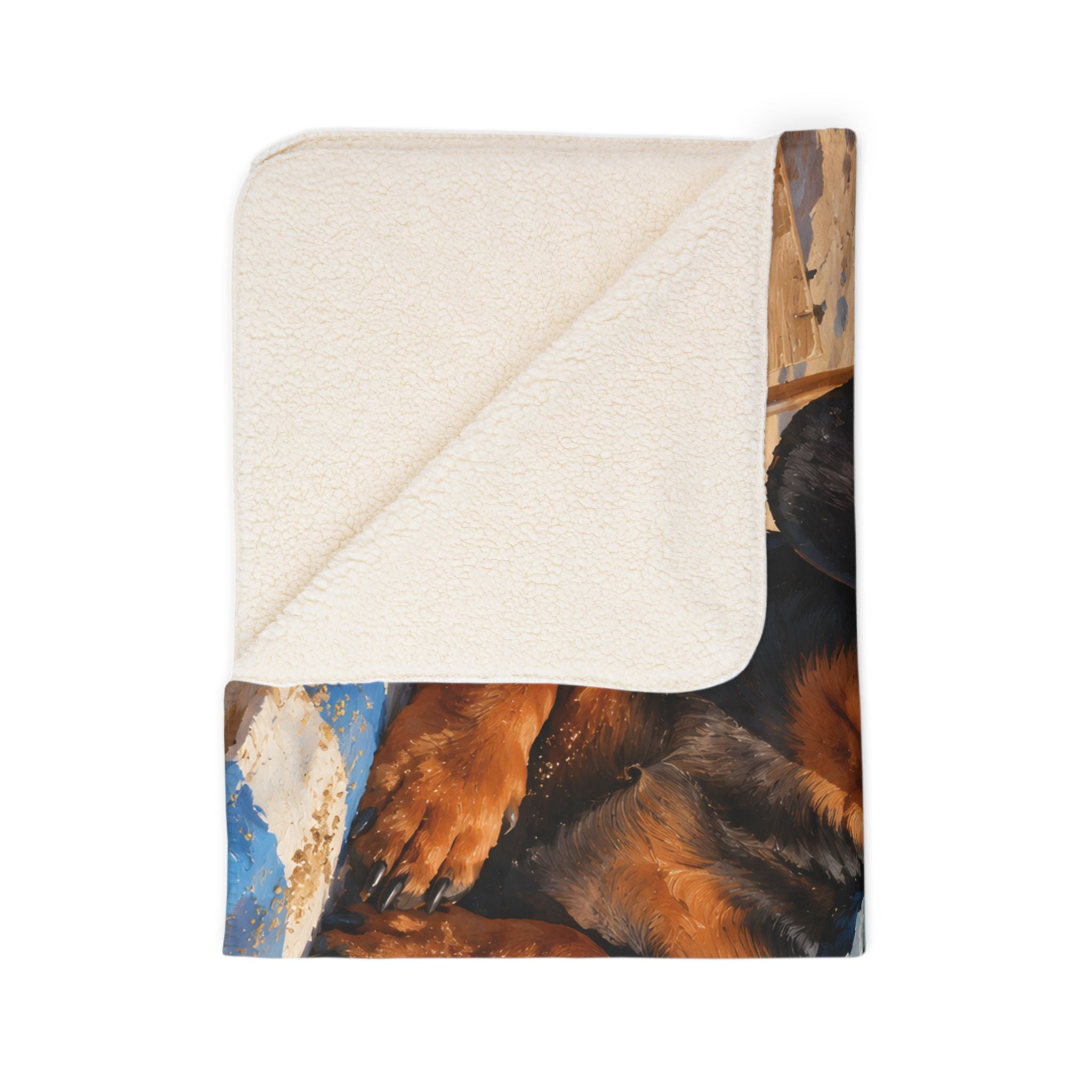 Lazy Beach Days Fleece Sherpa Blanket