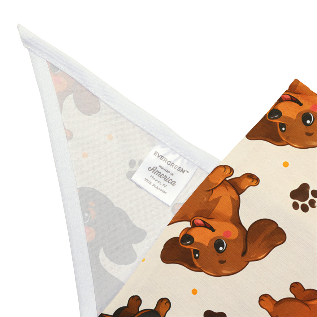 Short Hair Dachshunds Running Dog Bandana