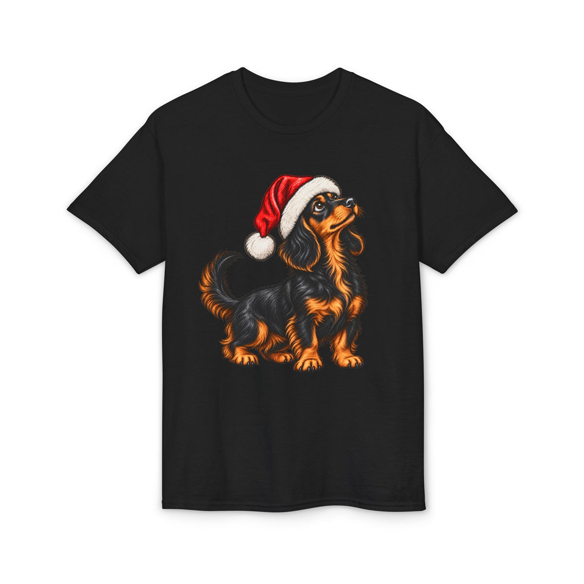 Long Hair With Santa Hat T-Shirt