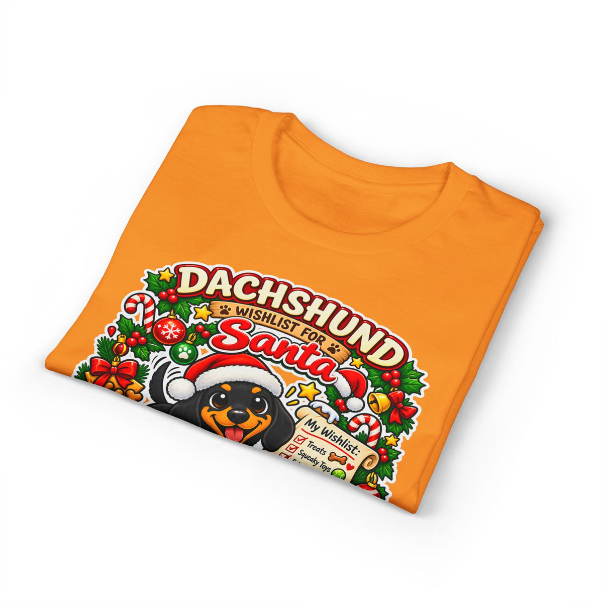 Dachshund Wishlist For Santa T-Shirt