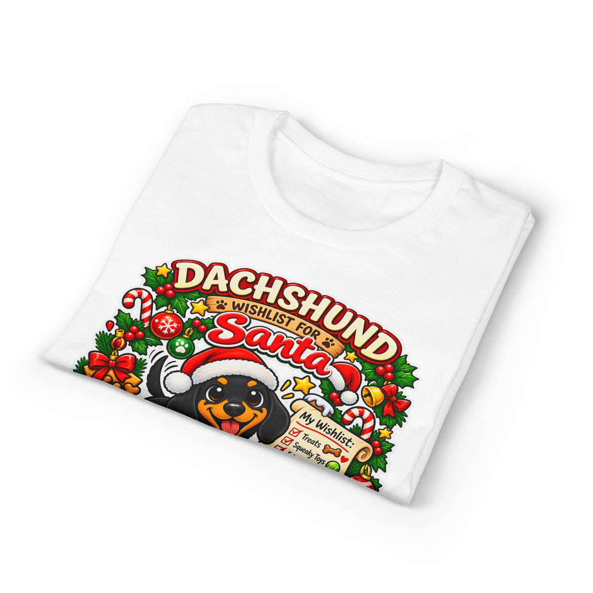 Dachshund Wishlist For Santa T-Shirt