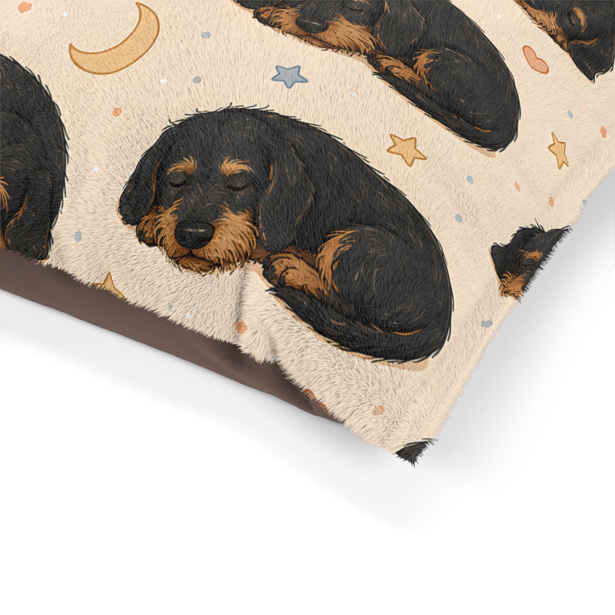 Sleeping Wire Hair Dachshunds Dog Bed