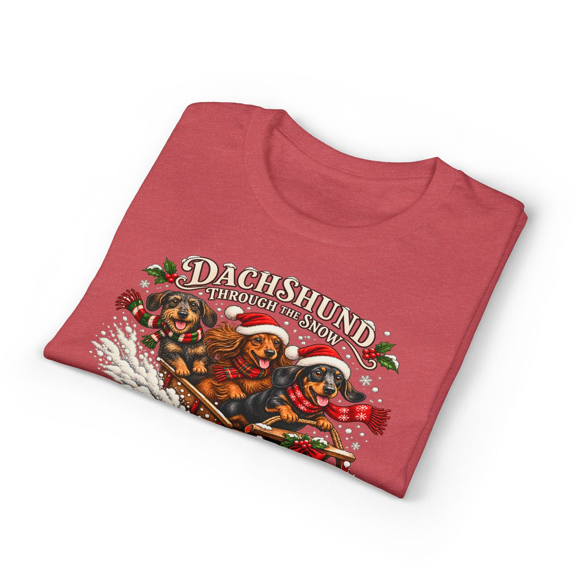 Dachshund Through The Snow T-Shirt
