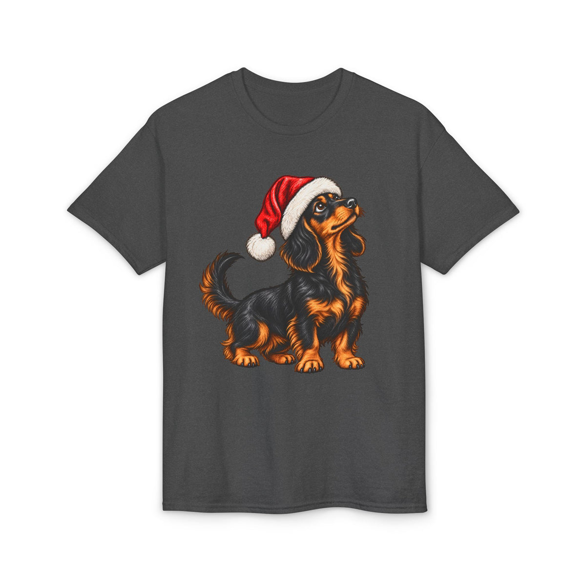 Long Hair With Santa Hat T-Shirt