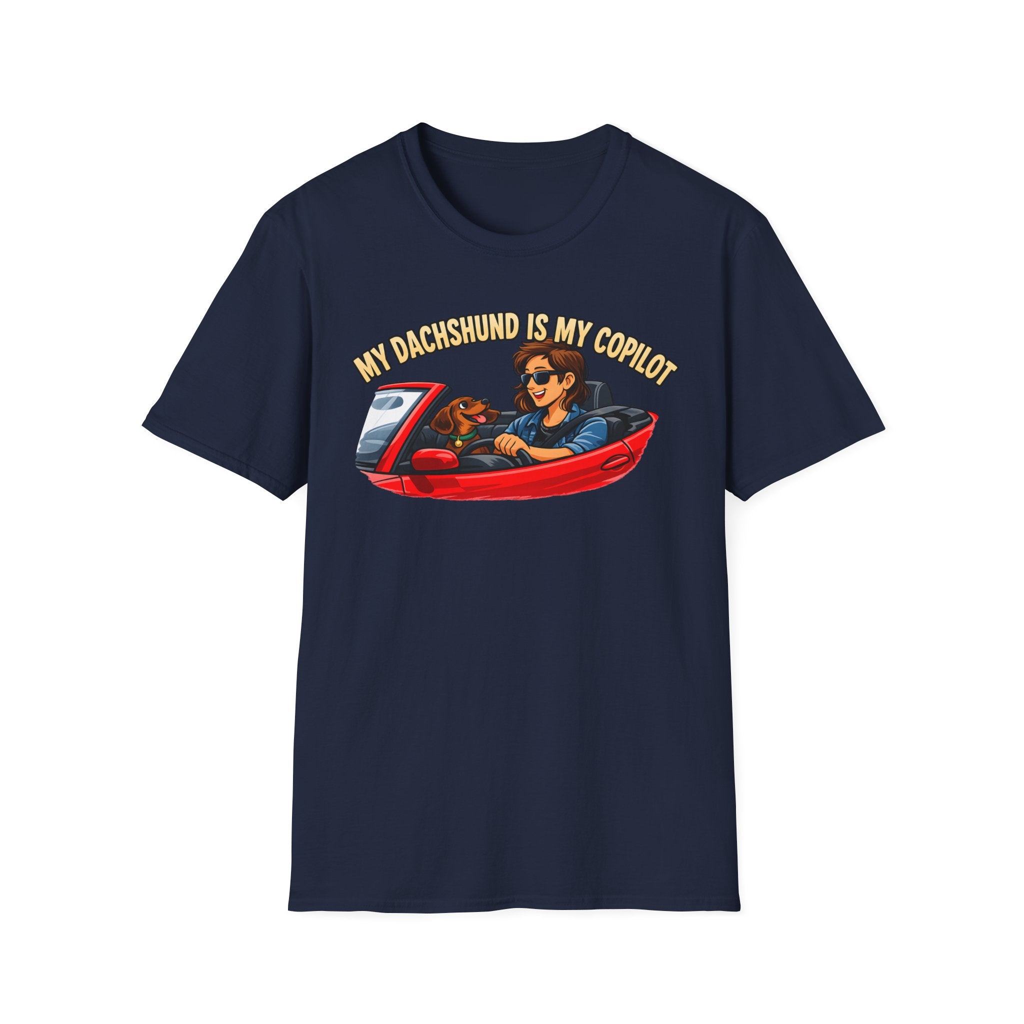 My Dachshund Is My Copilot Women's T-Shirt