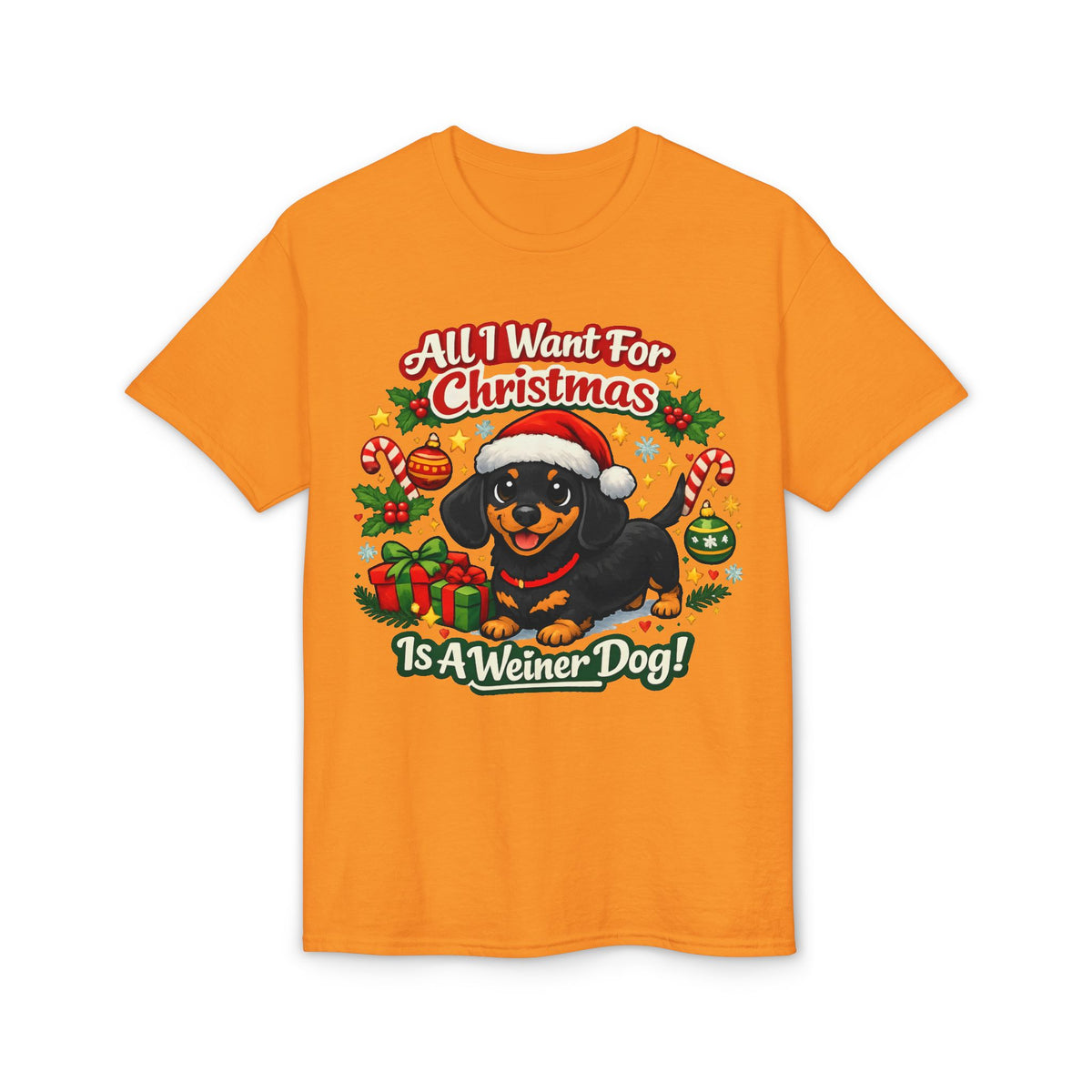 All I Want For Christmas Is A Weiner Dog T-Shirt