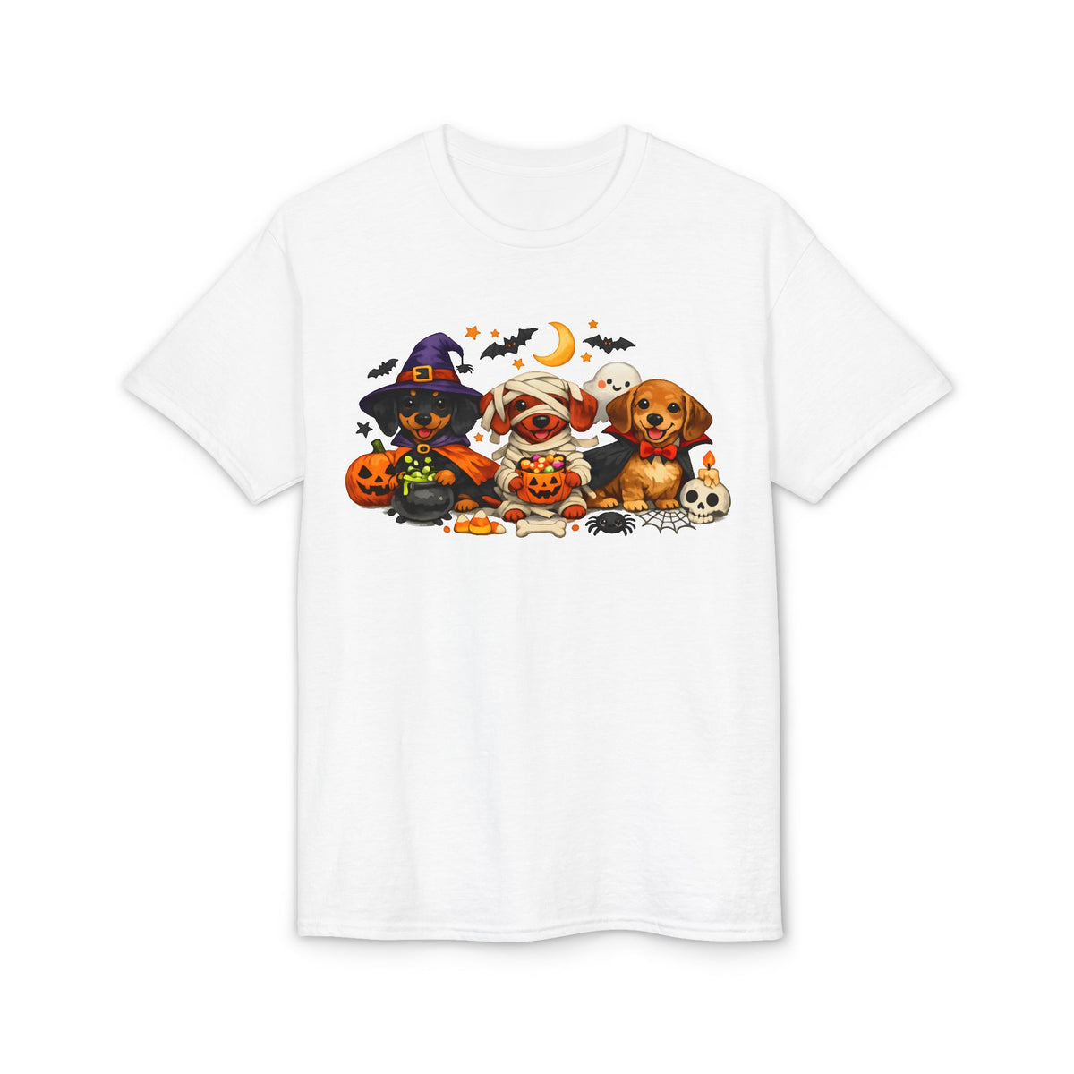 Dachshunds In Halloween Costumes T-Shirt