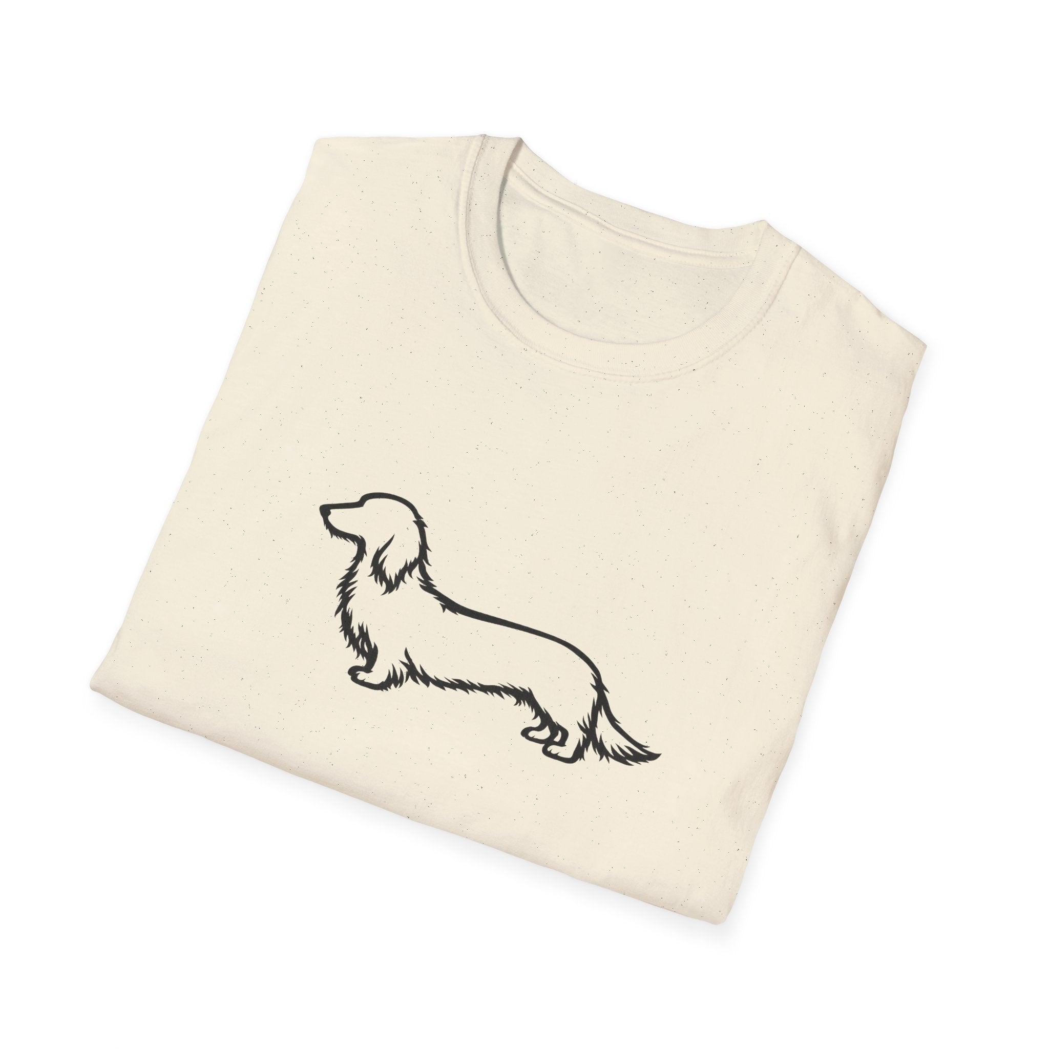 Long Hair Dachshund Silhouette T-Shirt