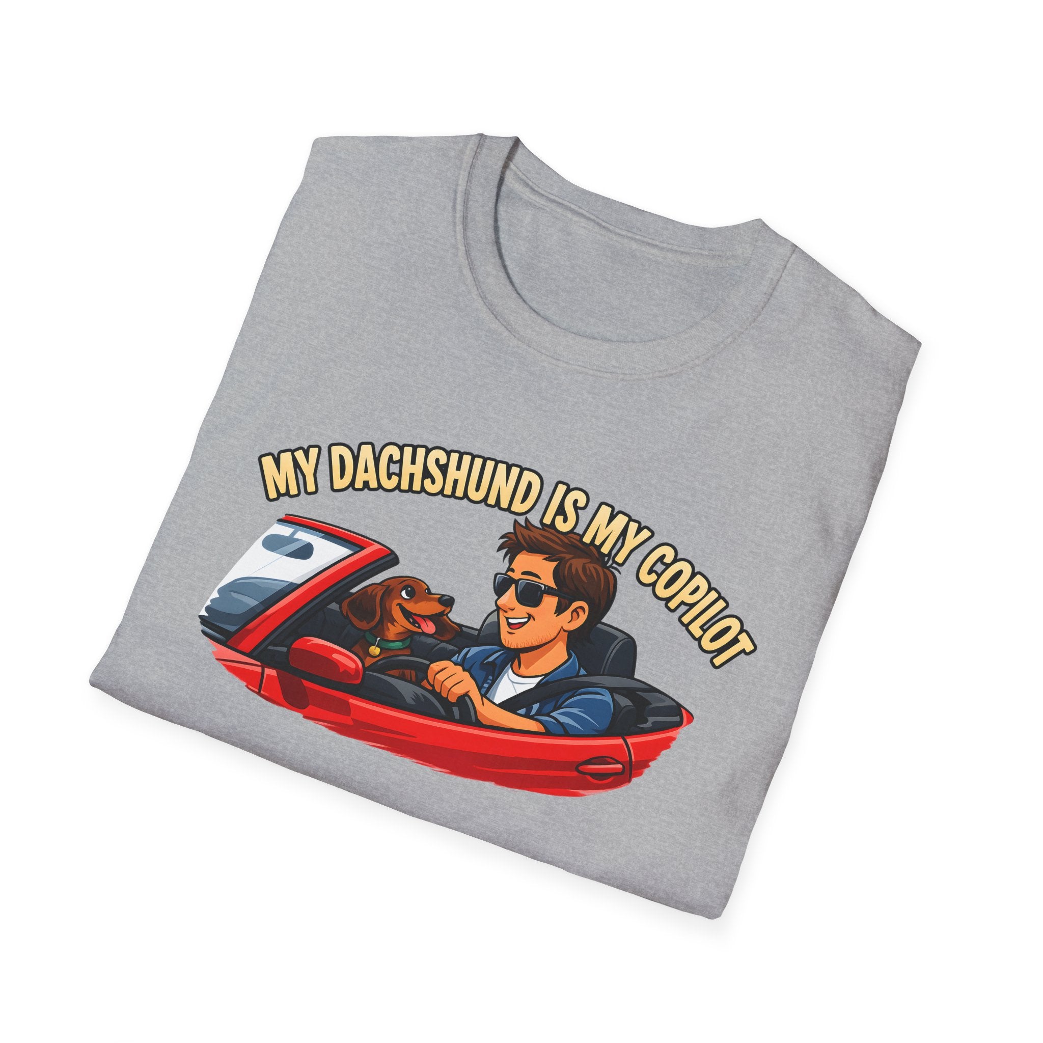 My Dachshund Is My Copilot Men's T-Shirt