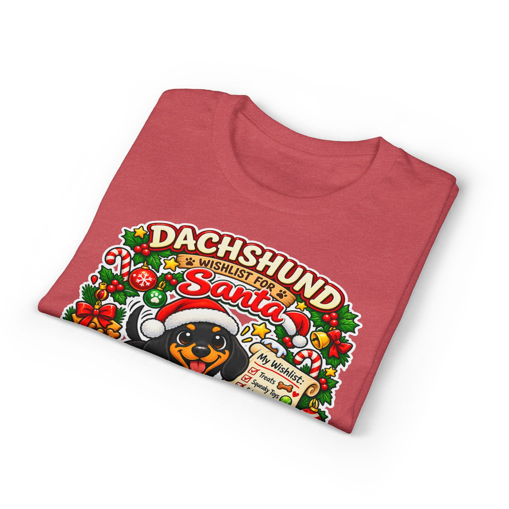Dachshund Wishlist For Santa T-Shirt
