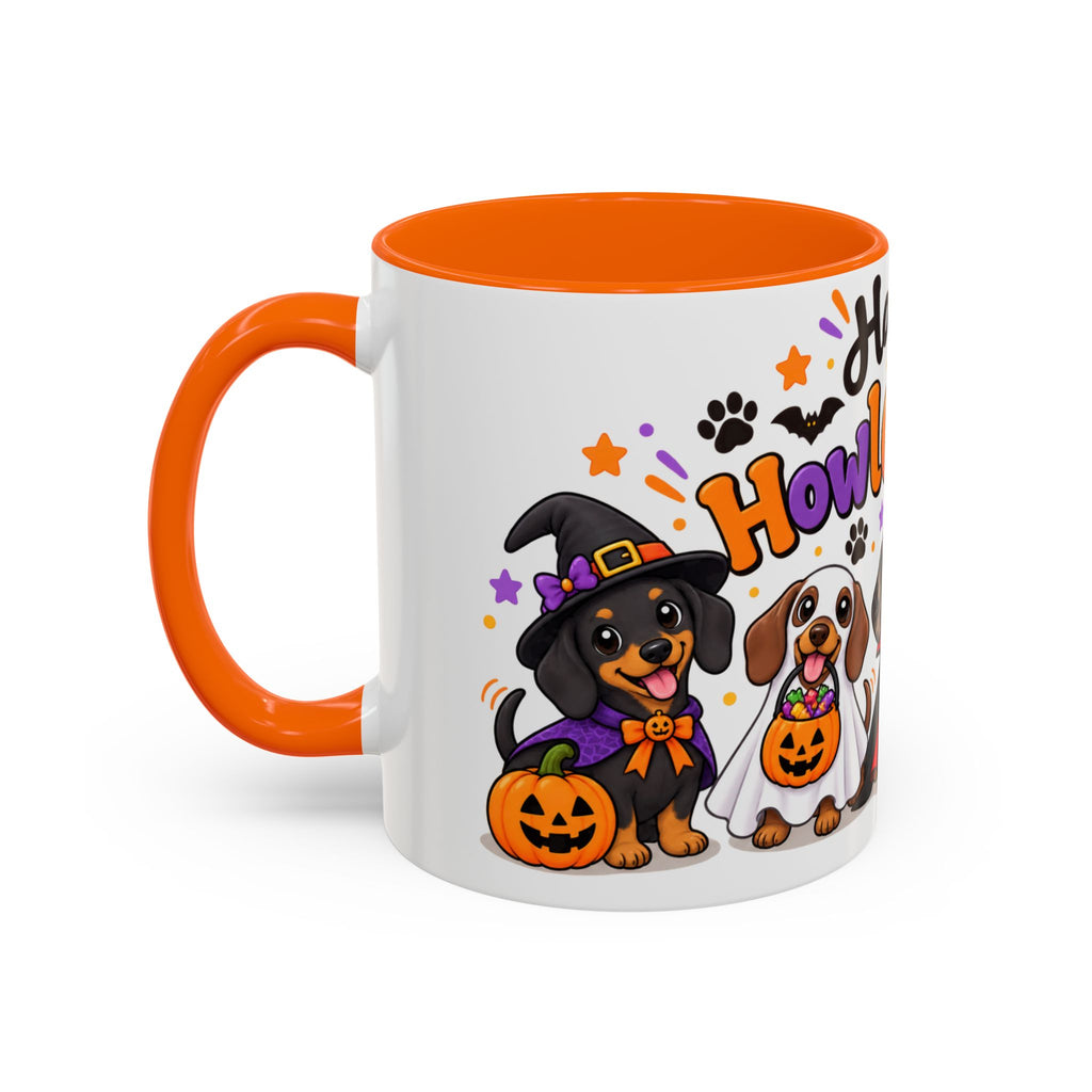 Happy Howl O Ween Accent Coffee Mug
