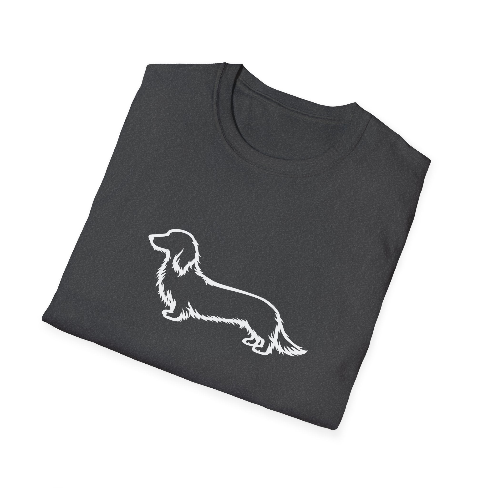 Long Hair Dachshund Silhouette T-Shirt